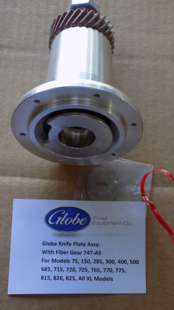 Globe Slicer Knife Plate Hub With Fiber Gear Part # 747-AS New